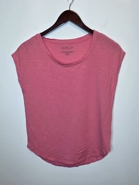 Rachel Zoe Pink Modal Cotton Scoop Neck Tee Size Casual Coastal Capsule XS